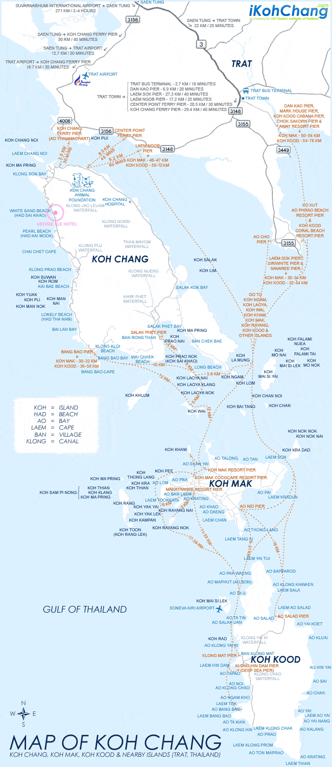 Keeree Ele Hotel: 9/100 Moo 4, White Sand Beach (Had Sai Khao), Koh Chang, Trat, Thailand