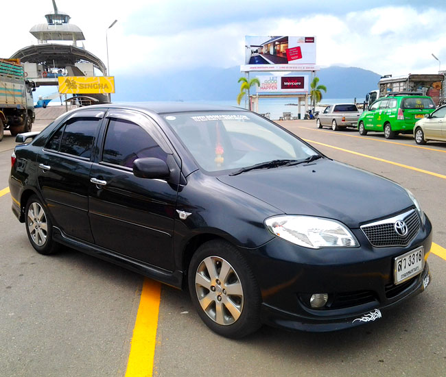Sedan: Toyota VIOS (2-4 passengers)